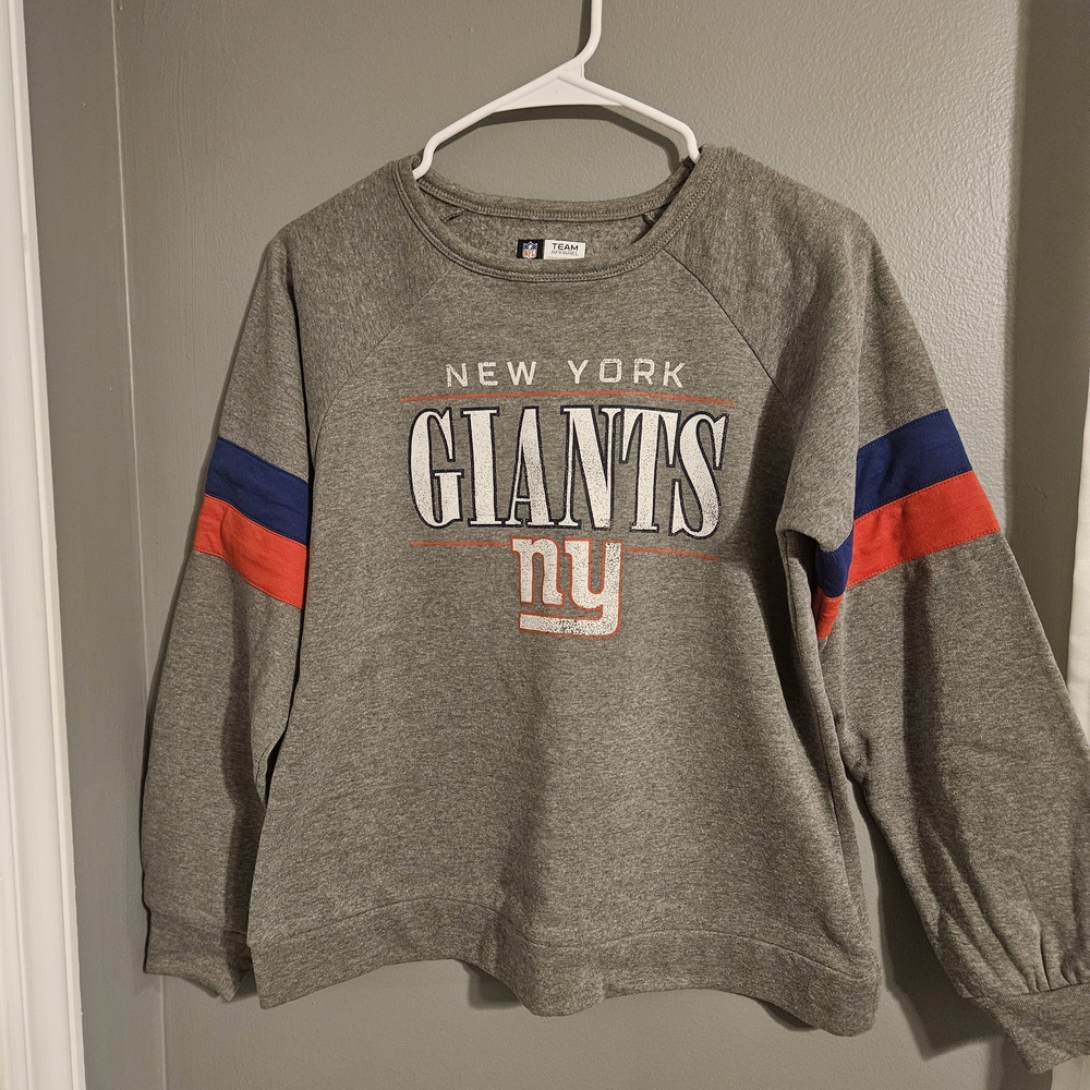 New York Giants Women's Crew Neck Sweater - Gray